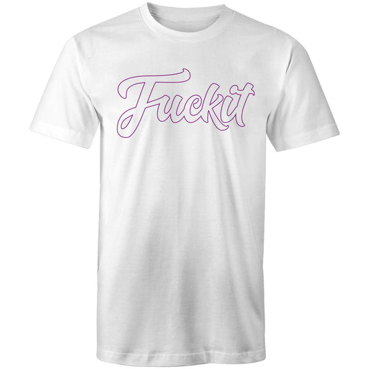 Wheelnuts FCKIT Cursive Purple Outline Tee  AS Colour