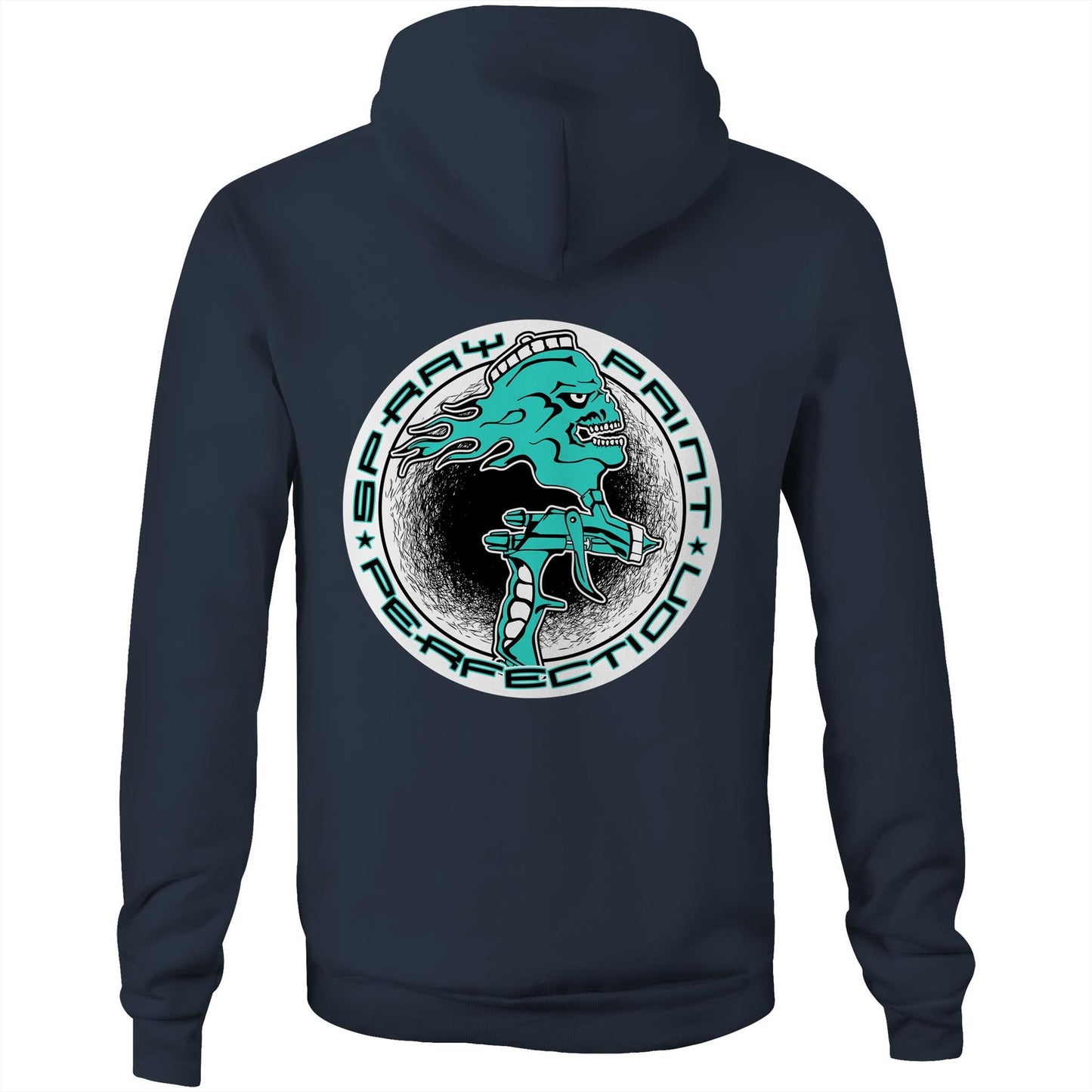 Spray Paint Perfection Double Logo AS Colour Stencil Pocket Hoodie