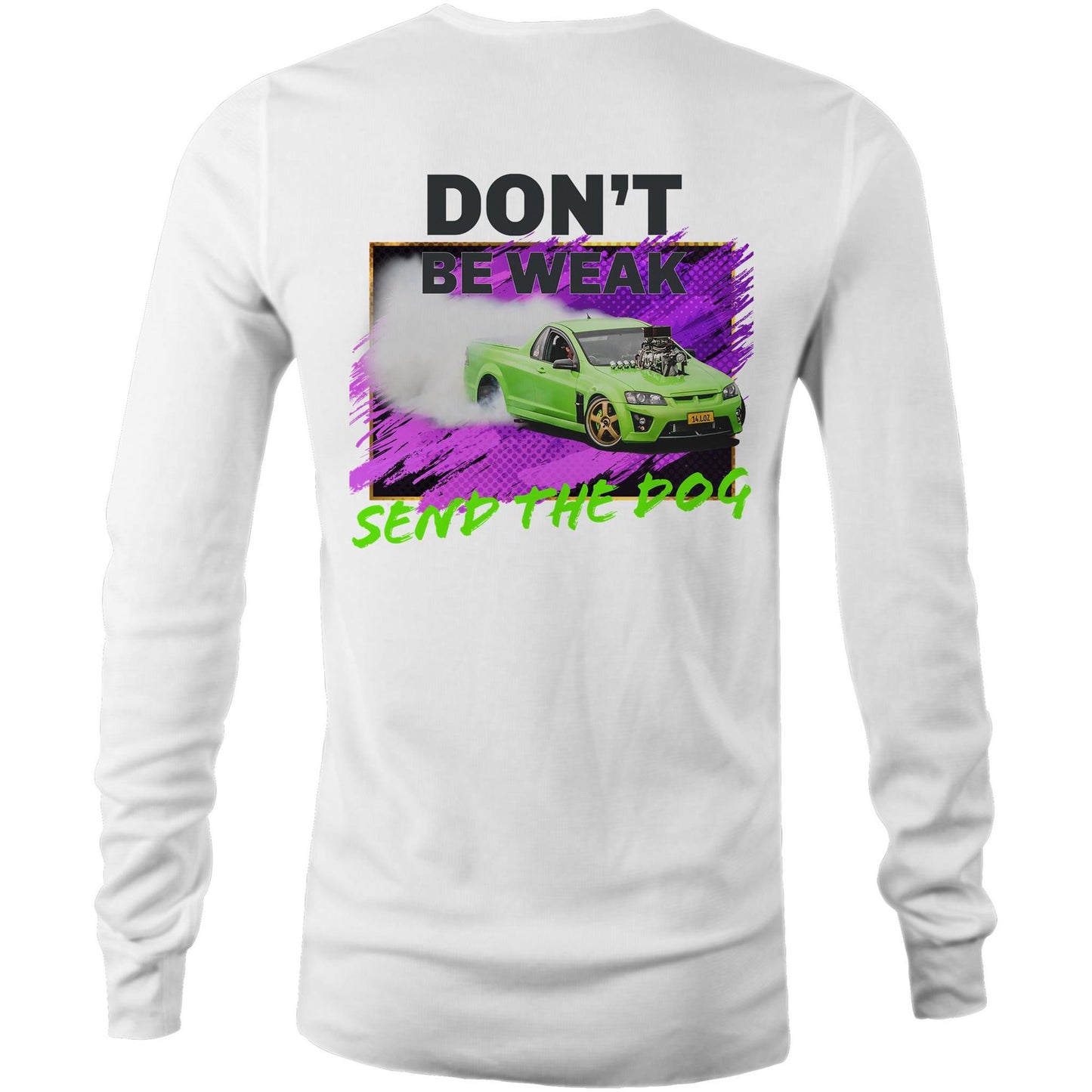Goldy 51 Send The Dog Mens Long Sleeve Double Side T-Shirt