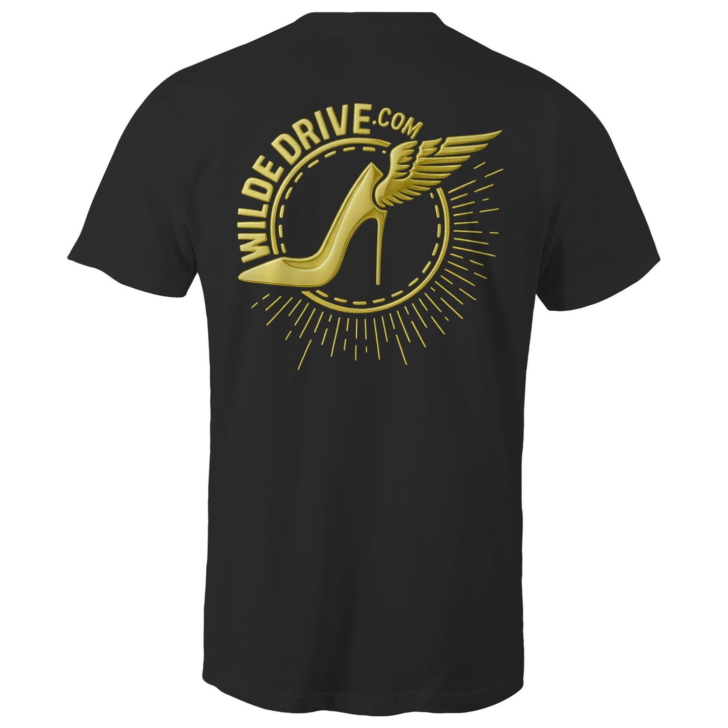 WILDE DRIVE.COM  LIMITED EDITION GOLD CHROME AS Colour Mens T-Shirt