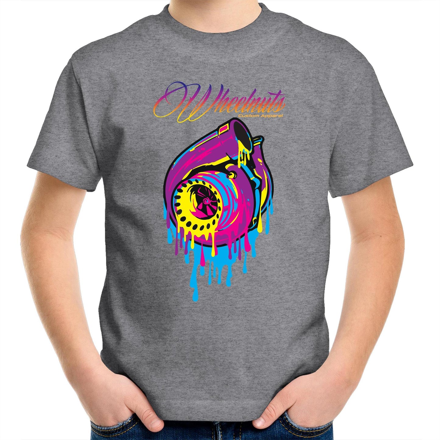 Rainbow turbo Dripping - Kids Youth T-Shirt