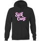 Sick Cunt PInk White AS Colour Stencil - Pocket Hoodie Sweatshirt