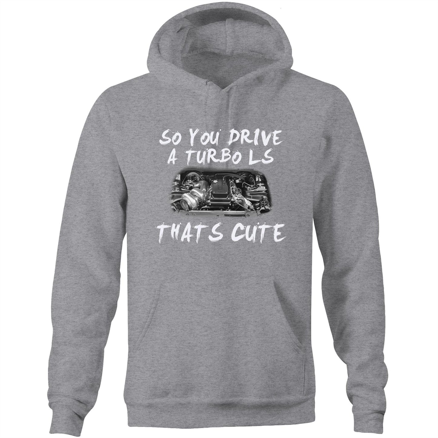 Thats Cute Barra Turbo AS Colour Stencil Hoodie