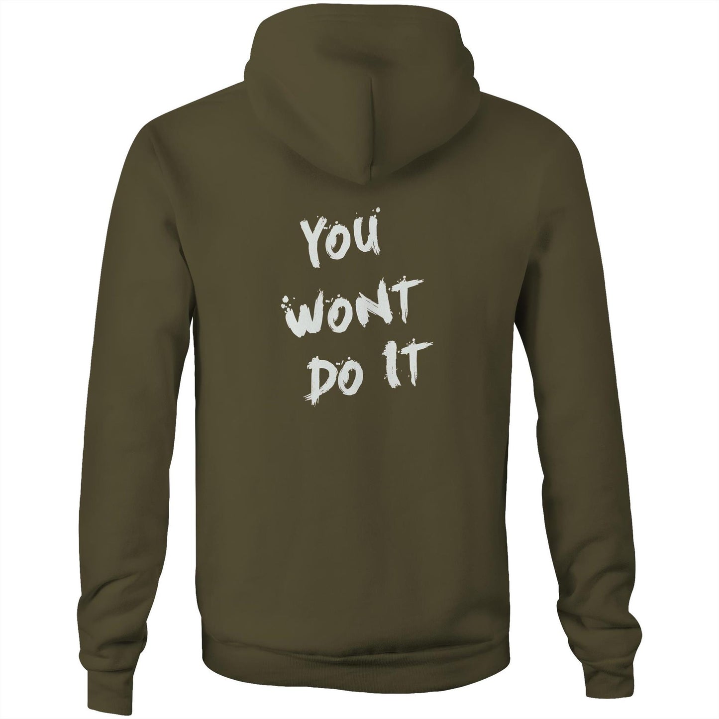 You Wont Do It White WN Logo Drag Car AS Colour Stencil Hoodie
