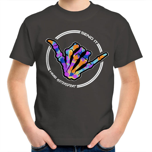 HMB Send it Multi Colour Kids Youth T-Shirt