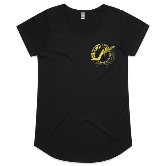 WILDE DRIVE.COM  LIMITED EDITION GOLD CHROME AS Colour Mali - Womens Scoop Neck T-Shirt