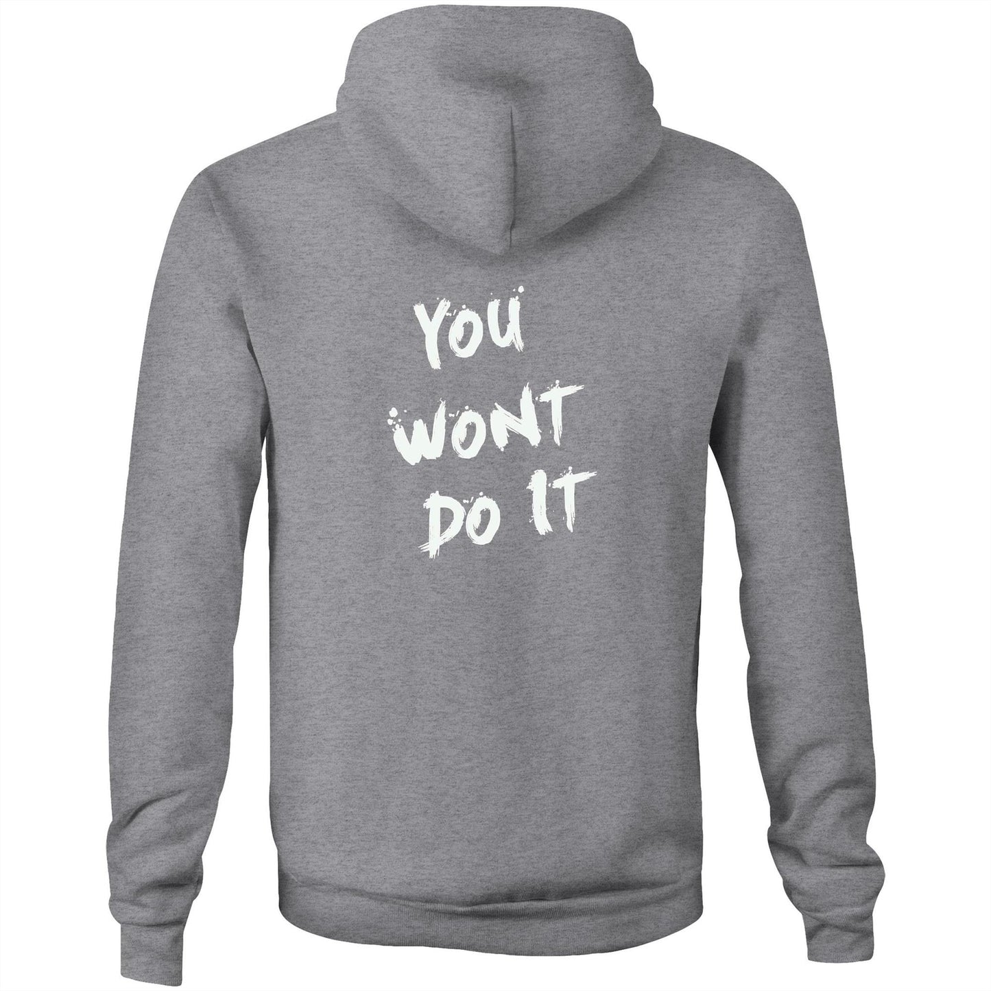 You Wont Do It White WN Logo Drag Car AS Colour Stencil Hoodie
