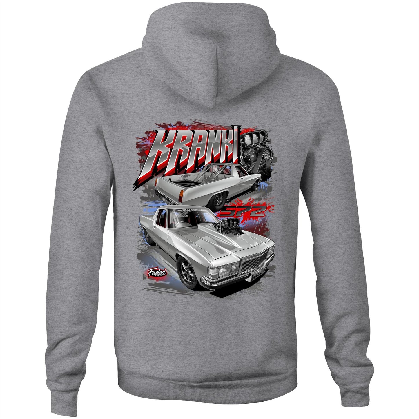 Kranki 572 AS Colour Stencil - Pocket Hoodie Sweatshirt