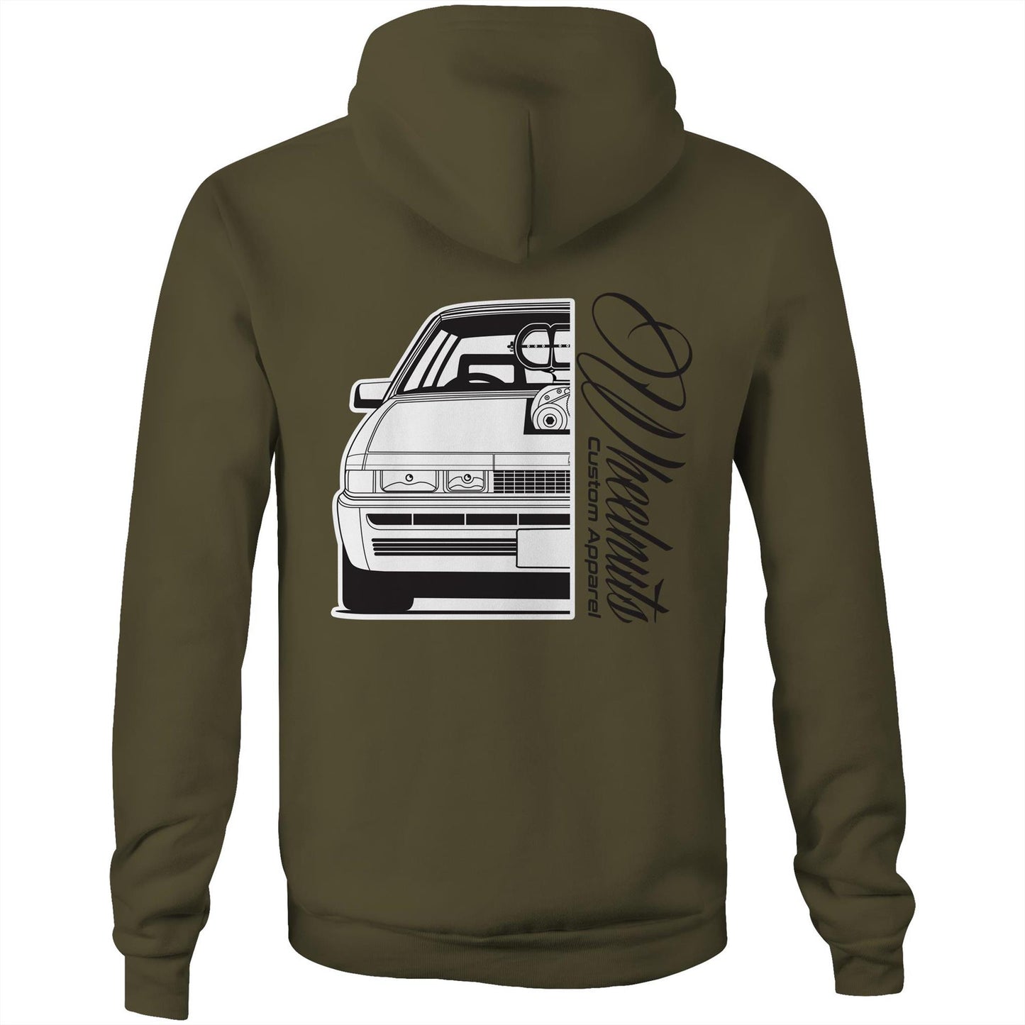 VL Calais Blown AS Colour Stencil - Pocket Hoodie Sweatshirt