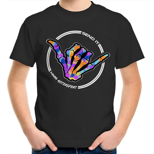 HMB Send it Multi Colour Kids Youth T-Shirt