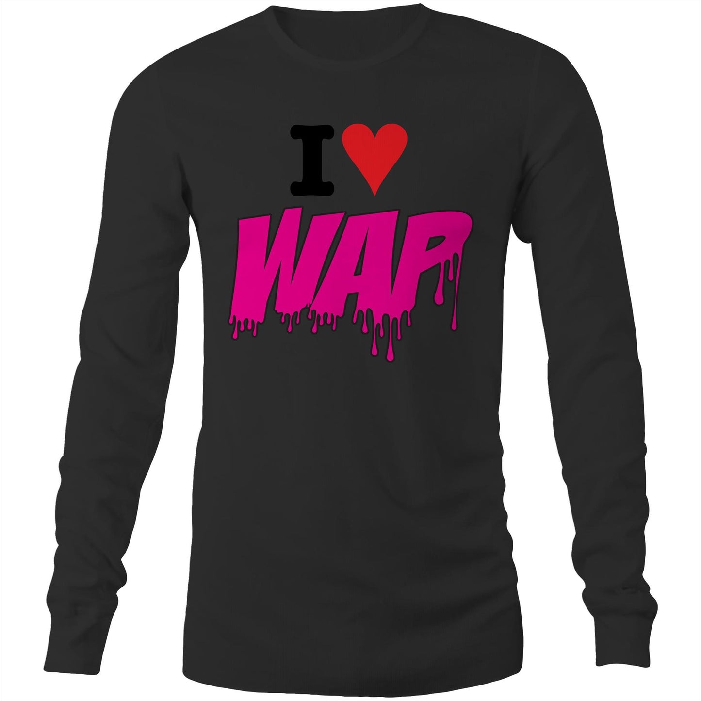 I Love WAP AS Colour - Mens Long Sleeve T-Shirt